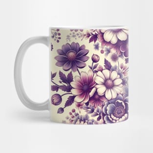 Purple Flowers Mug